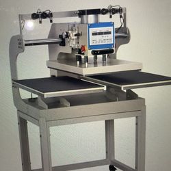 Heating Press With Infrared. 16”x24” Pneumatic Dual