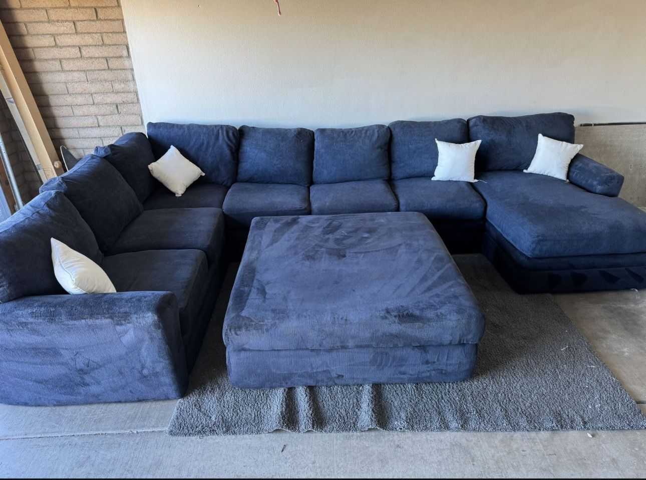 3-Piece Sectional With Ottoman