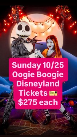Oogie boogie bash tickets
