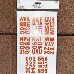Alphabet Stickers (8 Sheets)