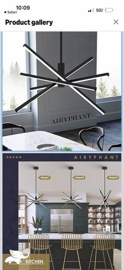 Airyphant Modern LED Sputnik Chandelier