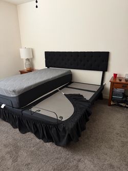 Adjustable Bed with Headboard