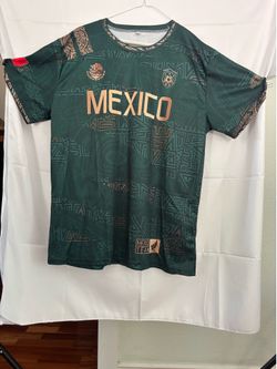 Mexico Soccer Jersey Green and Gold