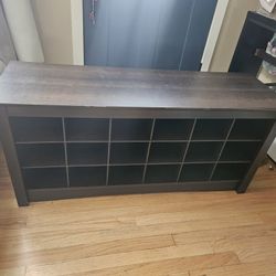 Prepac Shoe Storage Cubbie Bench - Espresso Color