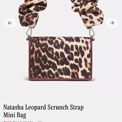 Natasha scrunch wrap leopard print mini