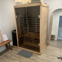 Luxury Infrared Sauna + Full Spa Setup (2-Person, Like New)