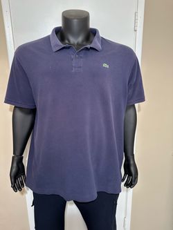 Lacoste Men's Navy Blue Short Sleeve Polo Shirt Size 5XLB