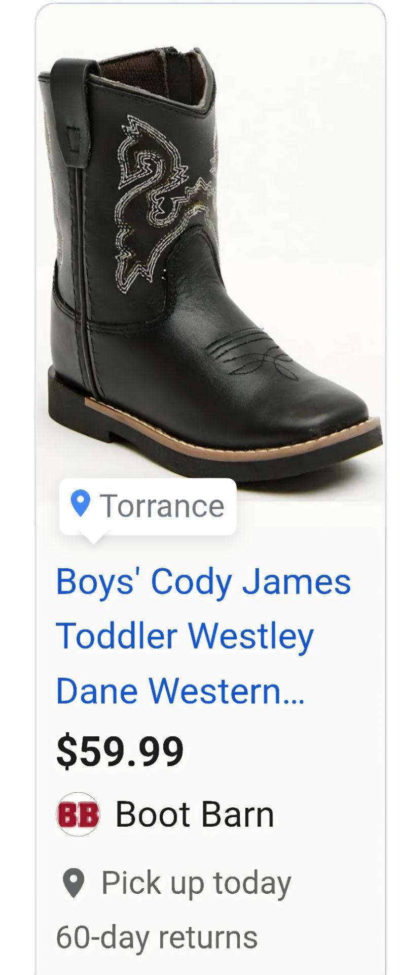 Infant/ toddler boot size 4c bootbarn