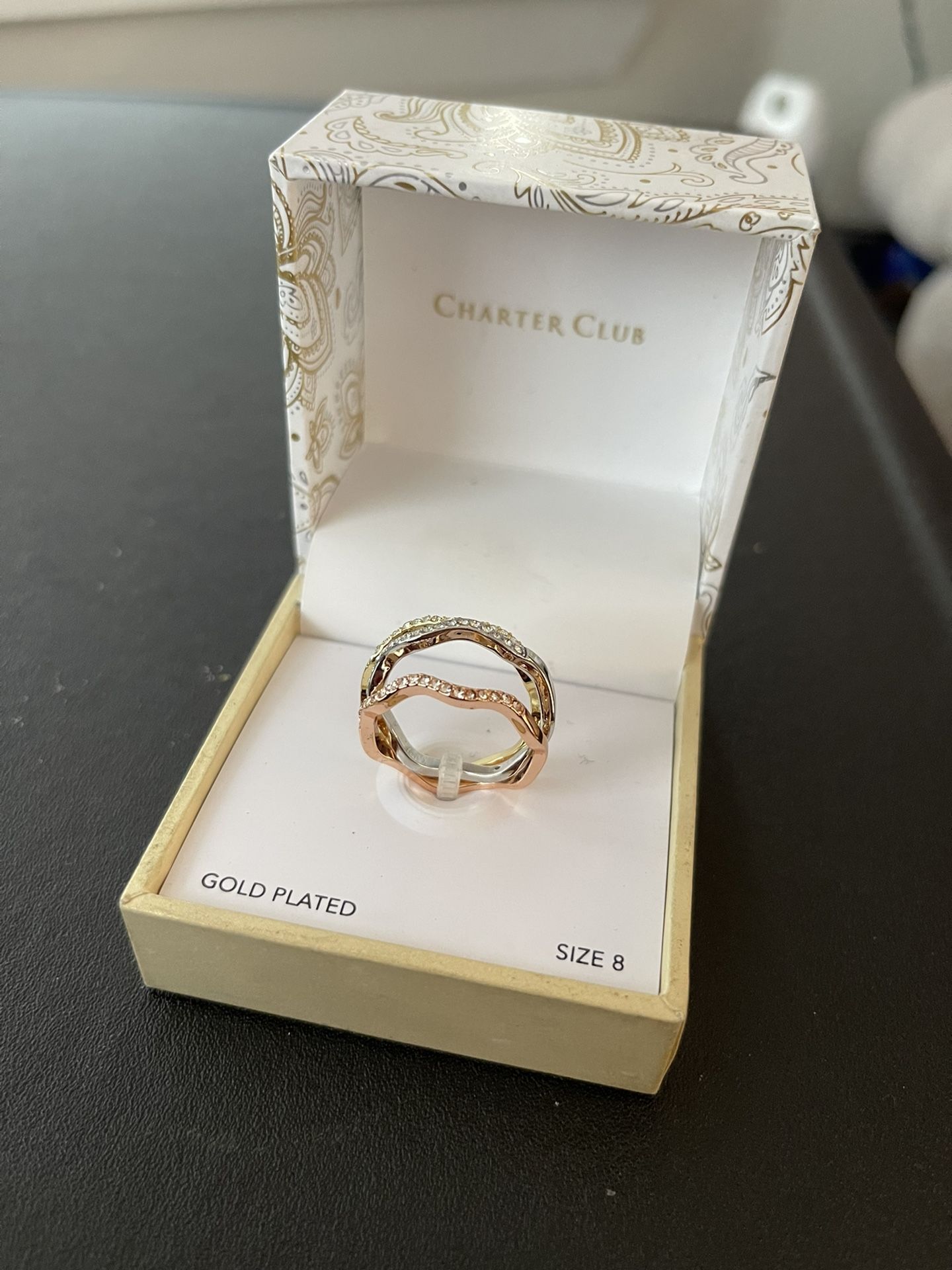 Charter Club Gold Plated Ring Size8
