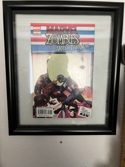 Marvel Zombies Comic Book In A Frame