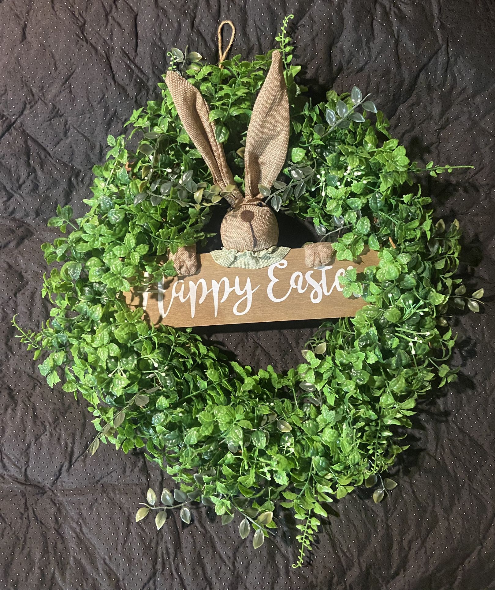 Happy Easter Bunny Wreath 