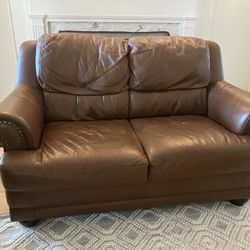 Brown Loveseat Couch For Sale