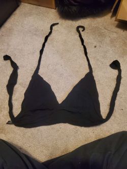 Black Halter Crop Top