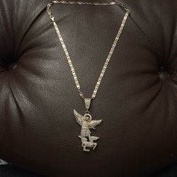 18k Gold Plated Over Silver Chain 