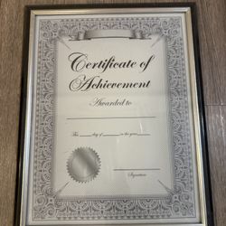 Elegant certificate with decorative border, ready for customization.