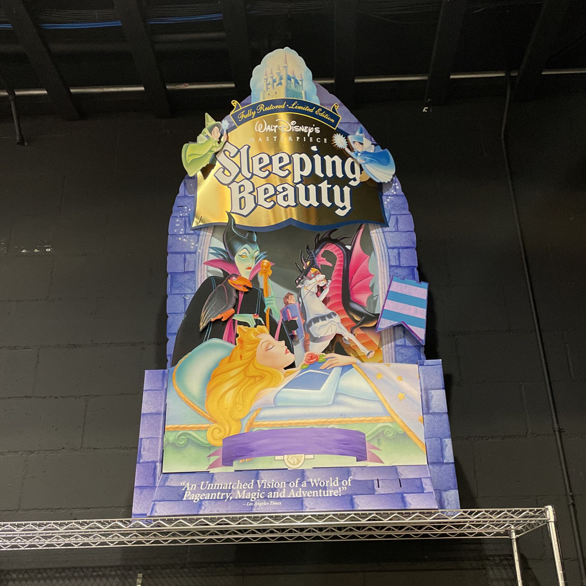 Sleeping Beauty Advertisement Cardboard Cutout