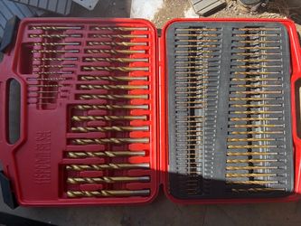 Hercules 100-Piece Titanium Drill Bit Set w/Red Hard Tool Case