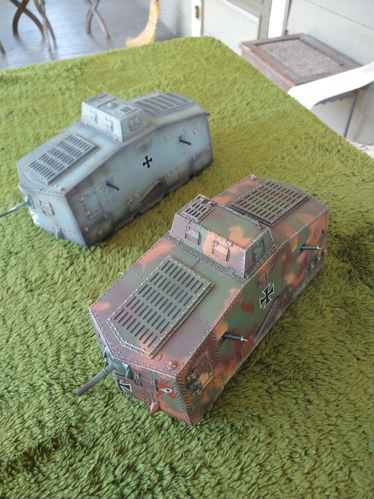 WW1 1/30 Av-7 Tanks John Jenkins Old Northwest Toy Soldiers, King And Country