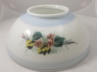 Floral Milkglass 14in Lampshade