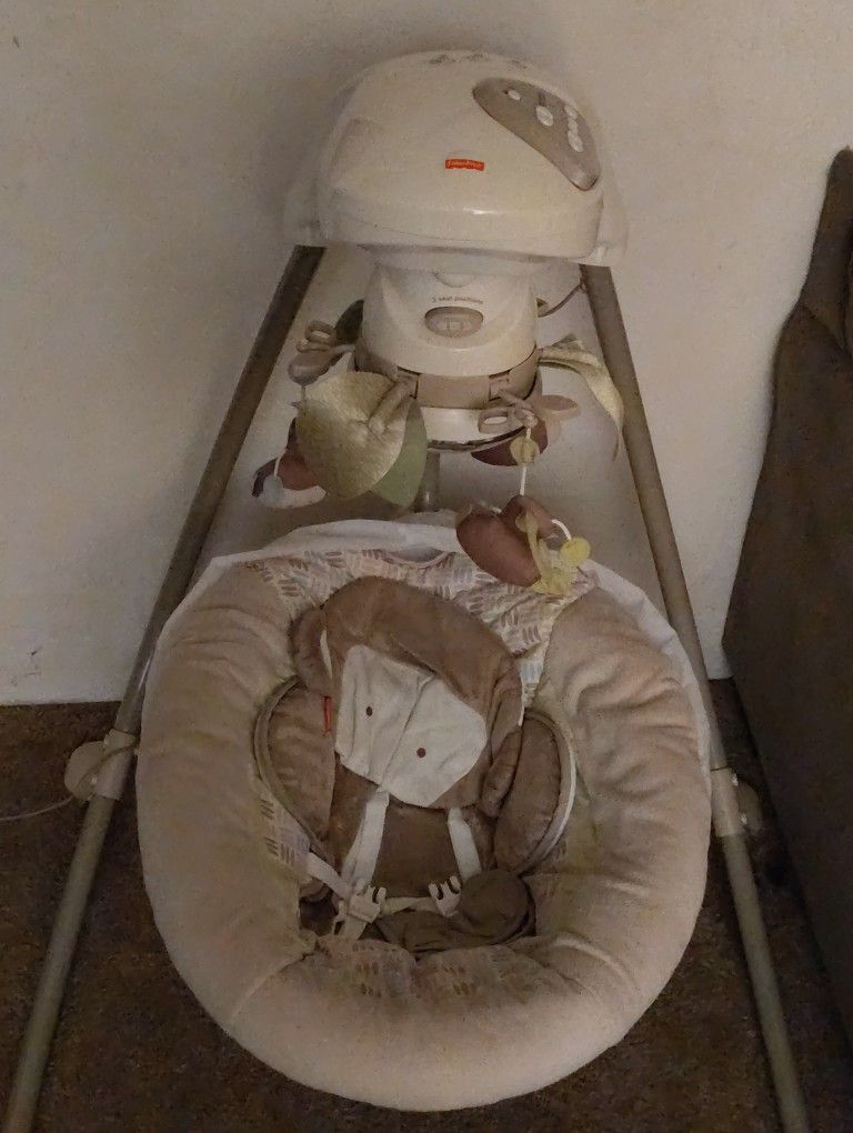 Fisher-Price My Little Snugabunny Dual Motion Baby Swing