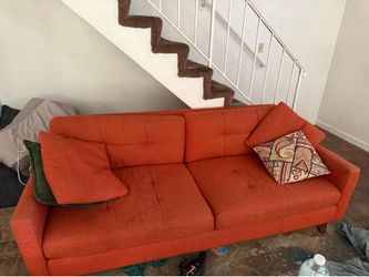 Orange sofa