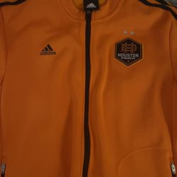 Youth Houston Dynamo Fc Adidas Orange Jacket 
