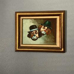 Oil clown painting