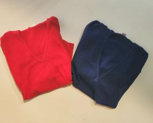 🩷Girl's ribbed long sleeve T-shirts size: 11/12 L
