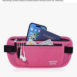 Women belt bag and 3 makeup  bags