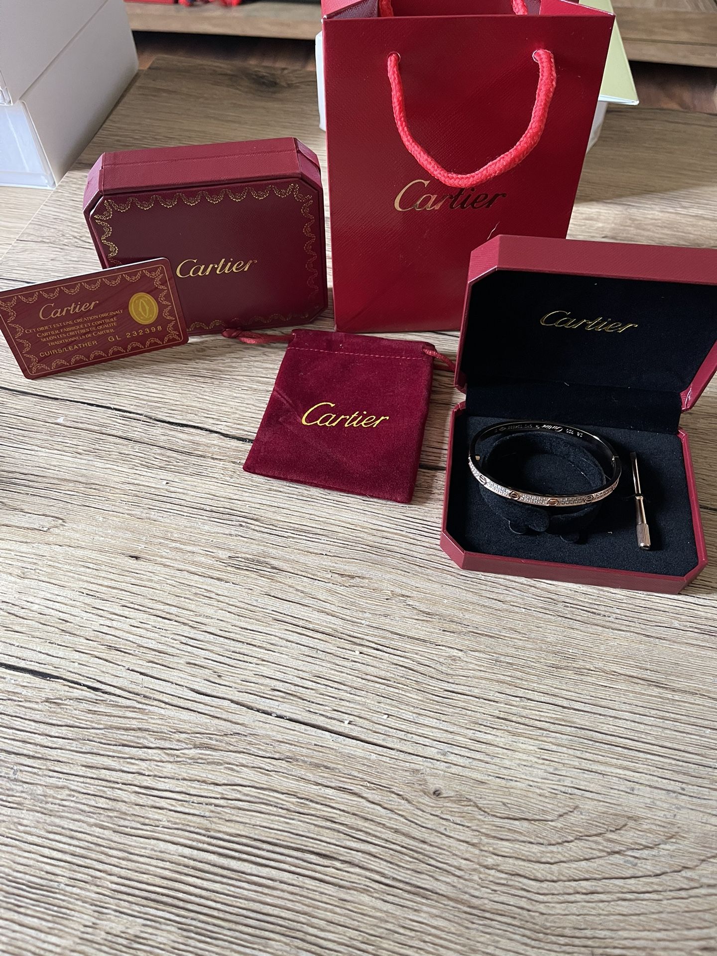 Cartier Rose Gold Bracelet