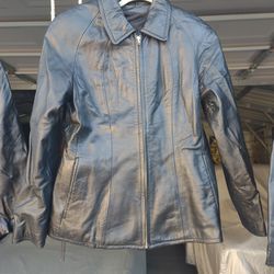 Leather jacket -woman M