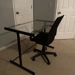 Office Gaming Glass Desk