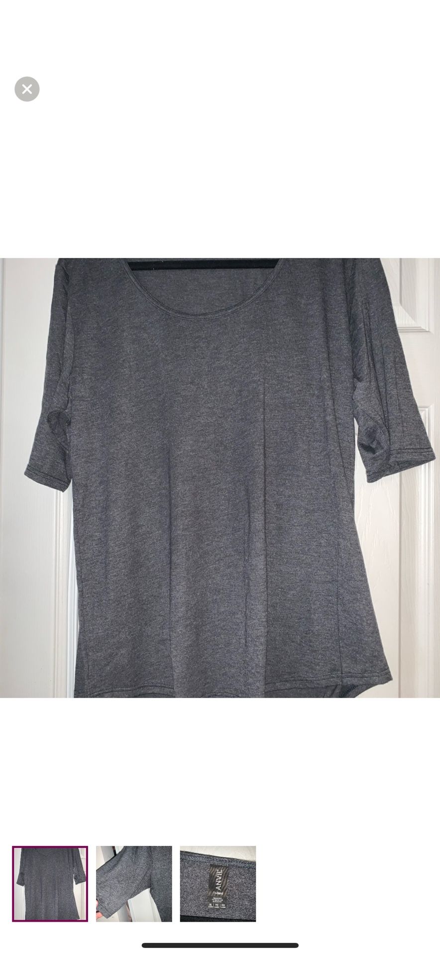 WOMENS XL TOP SHIRT GREY