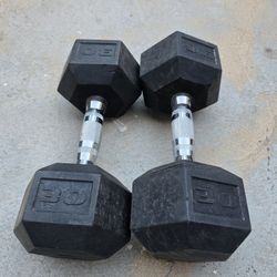 Pair Of Dumbbell 30lbs
