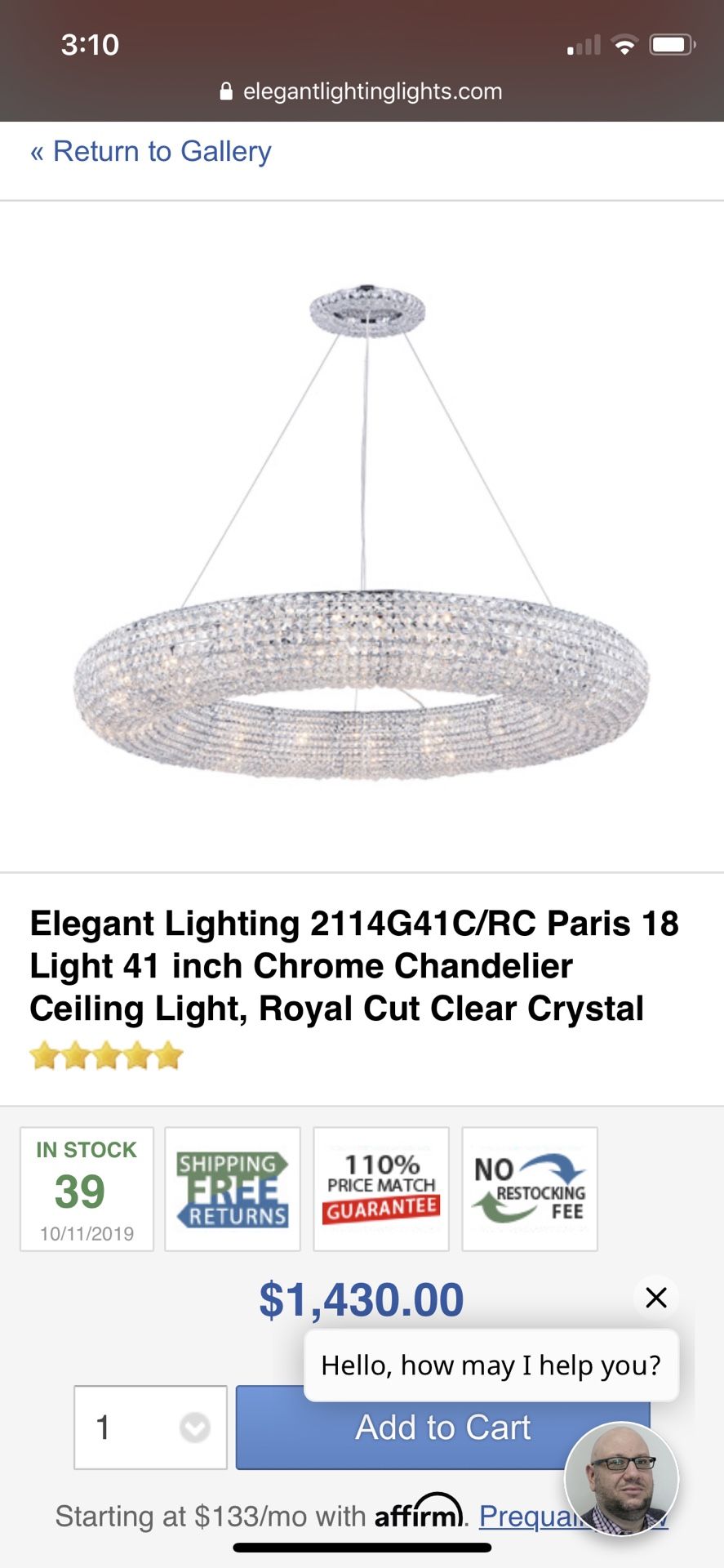 Crystal Chandelier