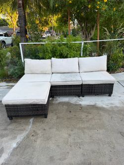FREE DELIVERY Outdoor Wicker Sectional Patio Sofa