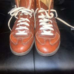 Maison Margiela Men’s Mid- Top Leather Sneakers