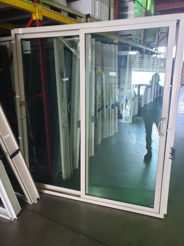 Glass sliding doors, windows and single or double pane glass
