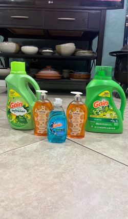 Gain Laundry 88oz, Gain Fabric Softener, Softsoap, Gain Dish Soap