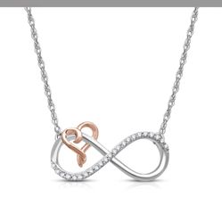 Heart Infinity Pendant Necklace