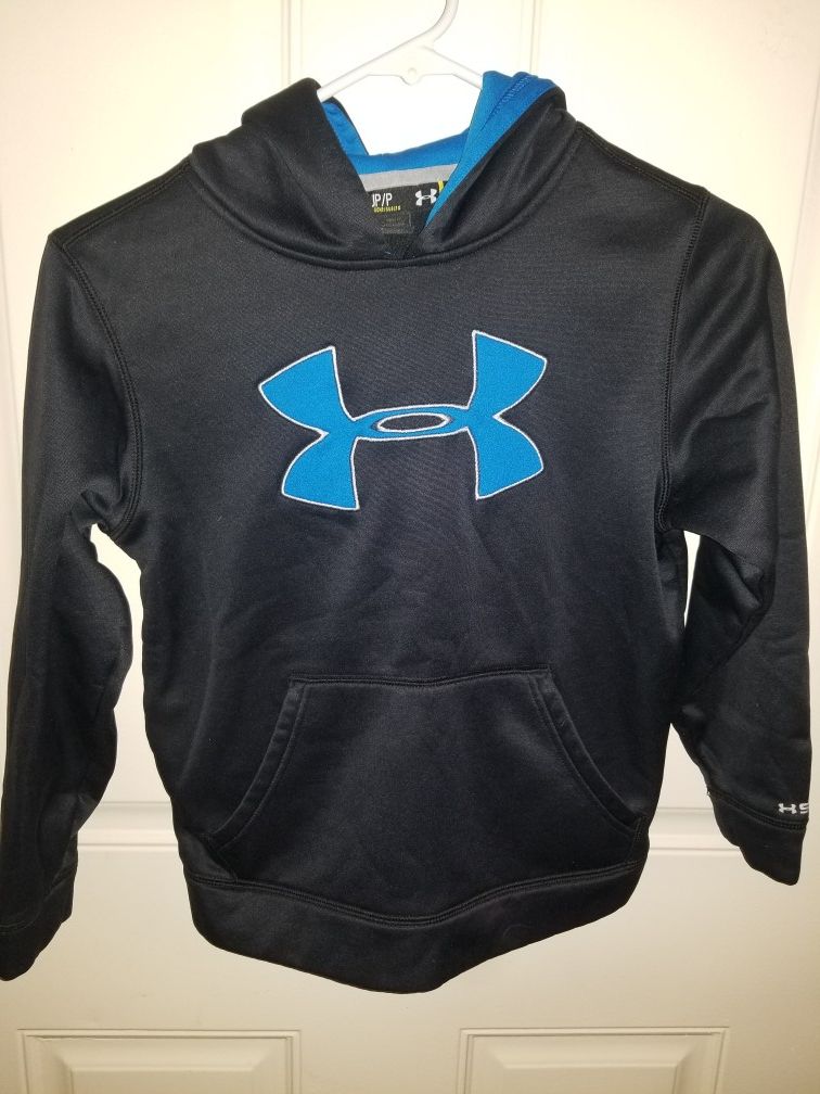 Under Armour Youth Size Small PULLOVER Hoodie Excellent Condition