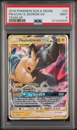 Pikachu & Zekrom GX - PSA 9