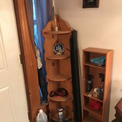 Wooden corner shelf sturdy