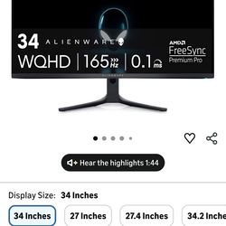 Alienware 34" OLED Curved Gaming Monitor