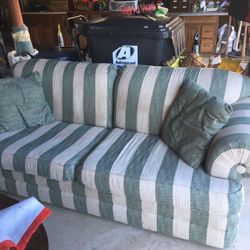 Two full size sofas with 4 pillows. Bought from Lazy Boy for $1,600 selling them both for $175. Both sofas in great condition.