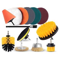 Electric Drill Machine Brushes Attachments For Cleaning
