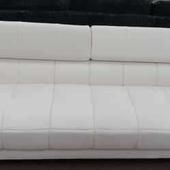 Whits Leather Sectional 