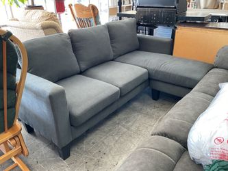 Small Gray Sofa with Chaise