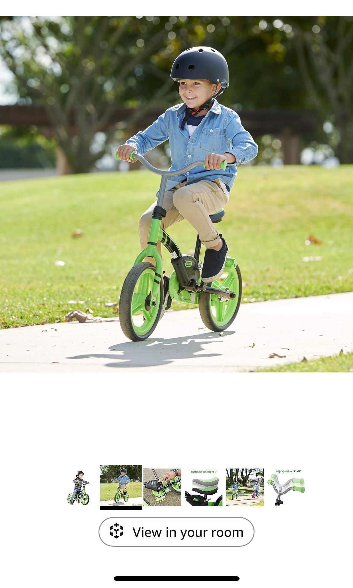 Little Tikes My First Balance-to-Pedal Training Bike for Kids