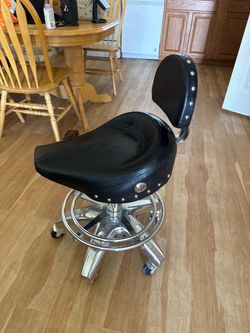 Motorcycle bar stools